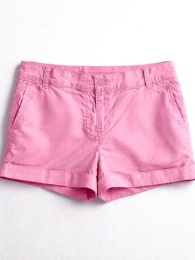 J. Crew Distressed Pink Cuffed Chino Shorts Size 4